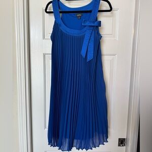 Dressbarn Royal Blue Dress with Bow Accent